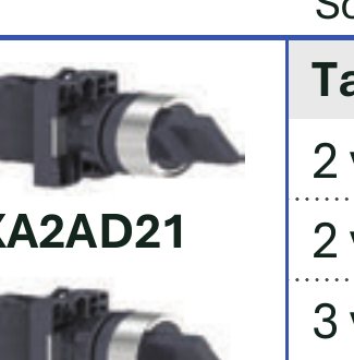 Công tắc xoay Ø22 (XA2AD/XA2AJ) - nhựa - Schneider Electric
