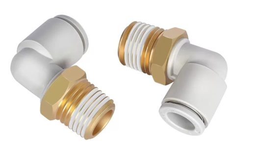 Đầu nối nhanh SMC KQ2L - kiểu cong 90° ren ngoài - Vật tư khí nén